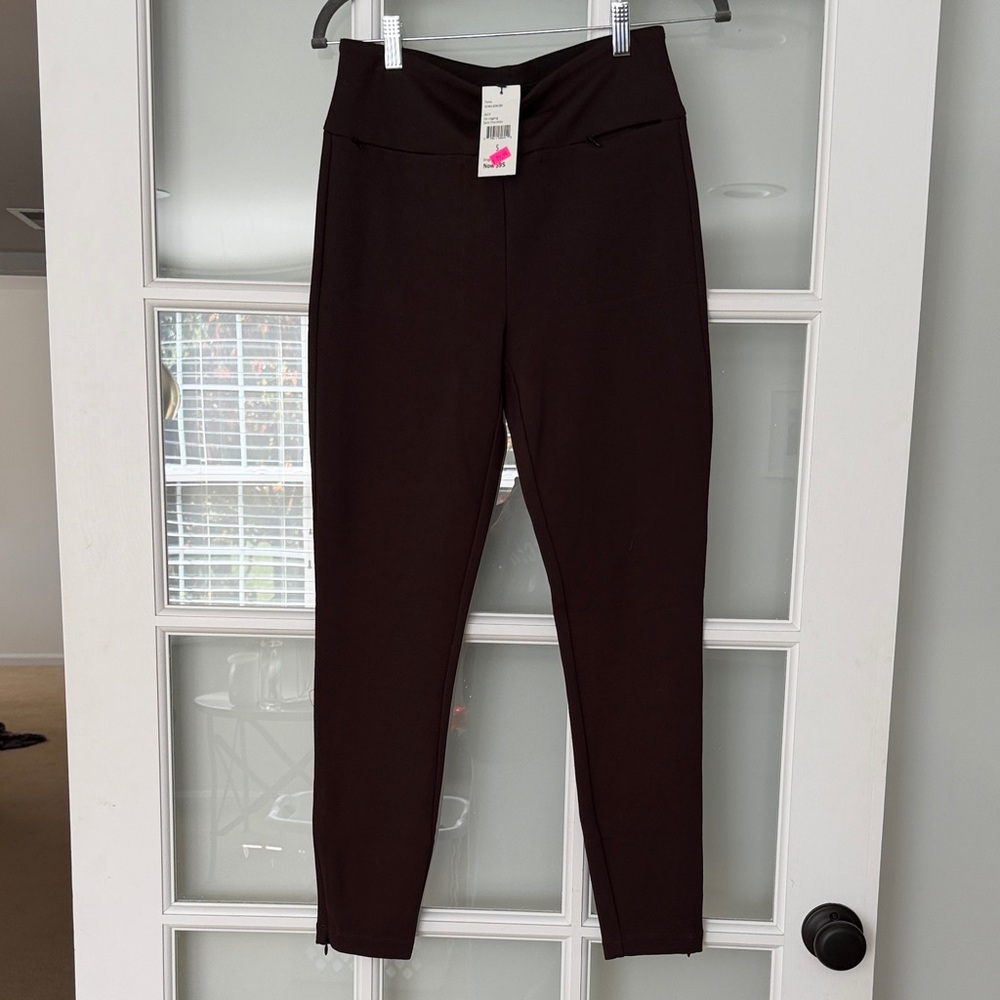 CAbi Dark Brown High-Waisted Leggings